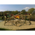 children's rope climbing outdoor structure playground