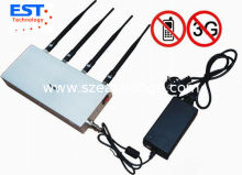 Gsm Car Remote Control Jammer / Blocker Est-505d , 930-960mhz Frequency