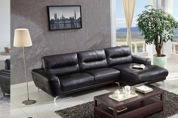 Leather Sofa Black Style