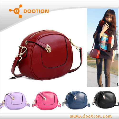 Small PU sling crossbody bag with vintage style