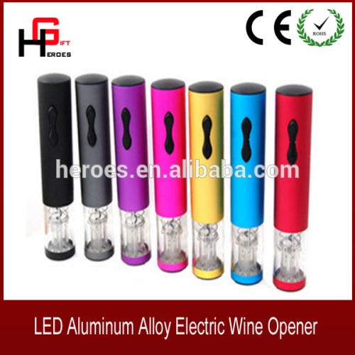 Unique New Arrival LED Aluminum Alloy Electric Wine Opener With High Quality