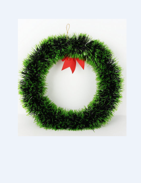 CHRISTMAS GREEN WREATH CHRISTMAS DECORATION