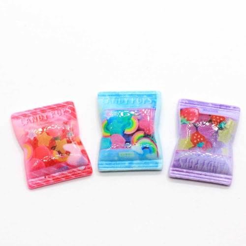 Sweet Resin Candy Cabochon Beads Simulation Food Accessories for Hair Bow Center Στολίδι Παιδικά Κούκλες Παιχνίδια