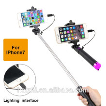 Selfie Stick Palo Selfie Wired Control for iphone 7 7 plus three generations selfie stick