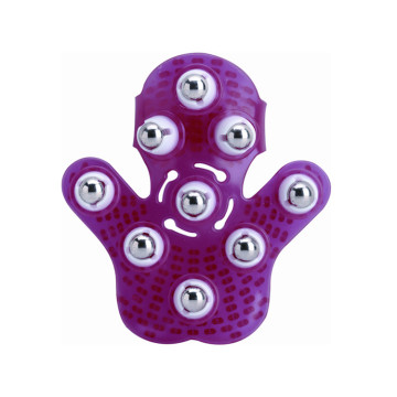 glove plastic roller back massager with ball