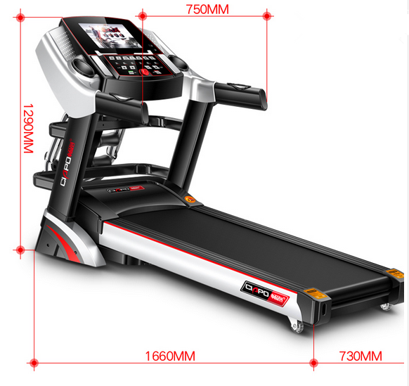 Home Fitness equipment Multifunction motorized incline treadmill