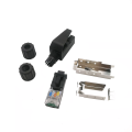 Cat 5 conector rj45 macho blindado