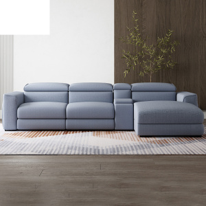 Durable Fabric Corner Recliner Sofa