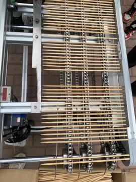 Fully Automatic Bamboo Sticks Laser Logo Machine