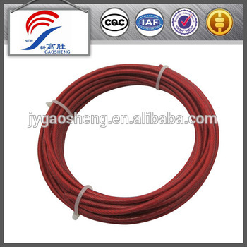 polyurethane coated wire rope