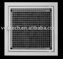 Hinged egg crate grille