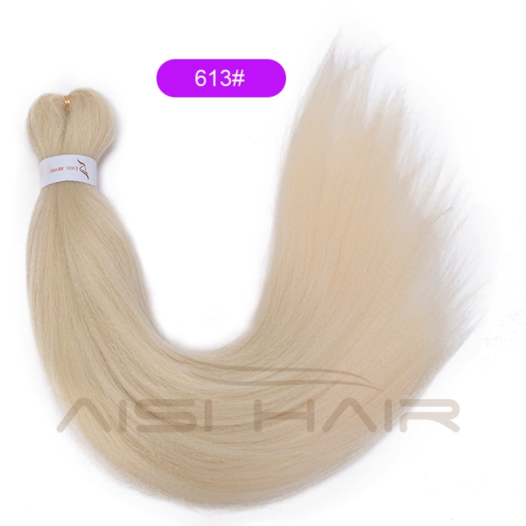 Aisi Hair Best Selling Wholesale Solid Color Jumbo Easy Fiber Pre Stretched For Women Synthetic Crochet Braiding Hair Extensions