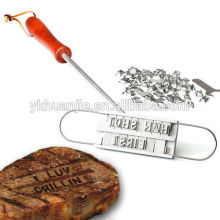 BBQ BURGER BRANDING IRON & CHANGEABLE LETTERS