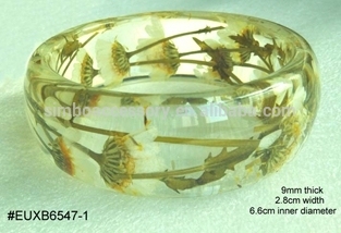 resin bangle dry flowers by insert,acrylic bangle dry flowers,lucite bangle,bakelite bangle,resin jewelry,new 2016