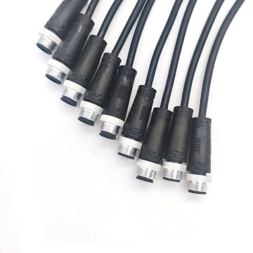 M12 Waterproof Connector Aviation Shielded Cable