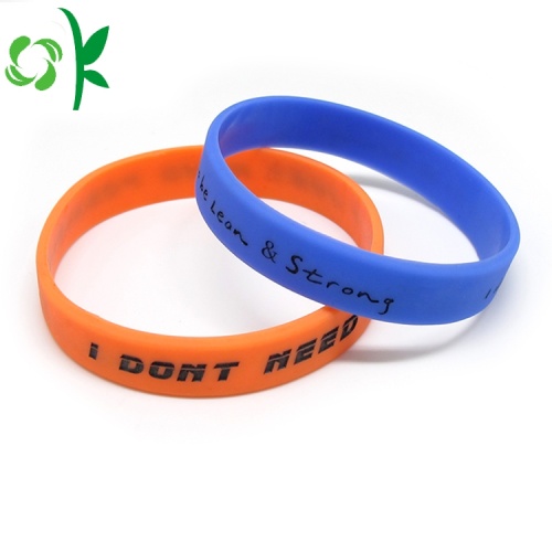 Unik Bercetak Wristbands Barang Kemas Fesyen Barang Kemas Silicone Gelang