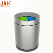 Panier à déchets de recyclage triable en acier inoxydable rond JAH