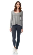 Blouson Sleeve Vee Neck Soft Sweater