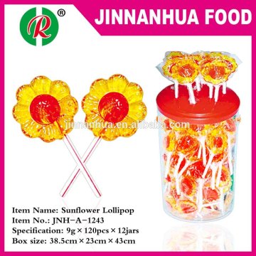 sweet sunflower long stick lollipop