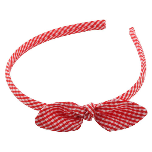 red lattic hair band with large rabbit ear Easter Day hair accessory