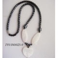 Hematite pearl Shell Necklace