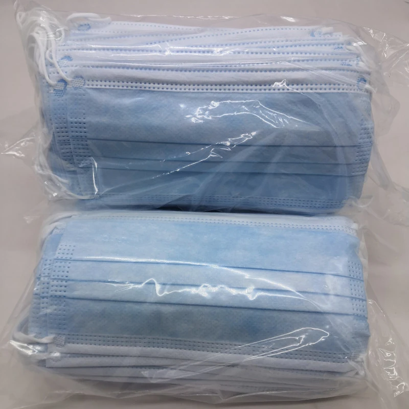 High Quality Safe Non-Woven Mask Antiviral Anti Dust Protective 3 Ply Disposable Face Mask