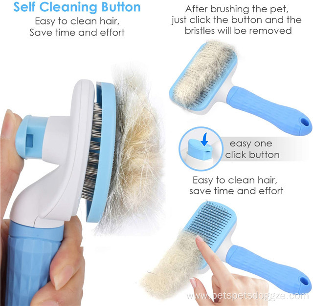 Hair Grooming Slicker Brush Hair Remover Comb Pet