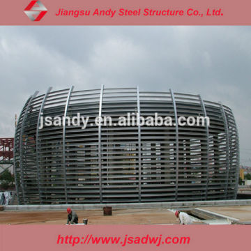 Structural steel sections for warehouse