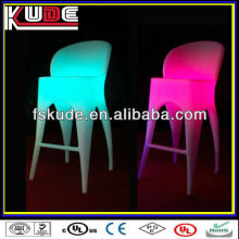 Rotational moulding plastic house RGB lamp beads light furniture bar chair, hanging bar chairs, outdoor plastic bar chair