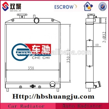 Computer water cooling radiator