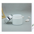 Glass Jar for Cream Packaging with Silver Cap