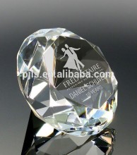 50mm clear color crystal diamond, glass diamond paperweight
