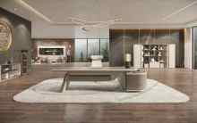 Modern Luxury Modular Solid Wood Executive Home Office Desk