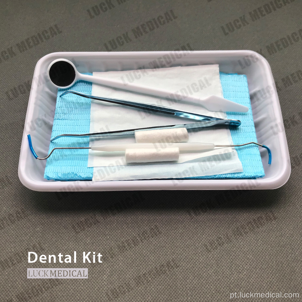 Kit dental descartável para curar os dentes