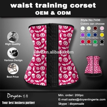 The Best Selling fajas latex rubber corsets Sexy latex waist trainer