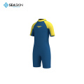 Seaskin -Jungen 2 mm kurzer Arm Neopren Springuit