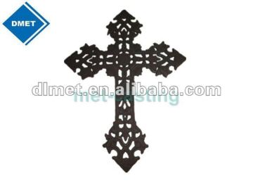 Cast iron cross decoration