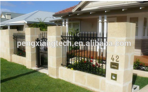 Wholesale Powder Coated Heat Treated Metal Steel Decorative Garden Fence