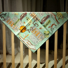 Decorative Hair Kerchief Scarf in 100 Pure Silk Material