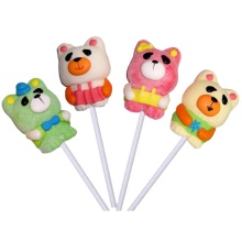 Handmade Teddy bear marshmallow lollipops candy