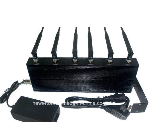 6-Antennas GSM 3G 4G Cell Phone Signal Jammer WiFi Blocker