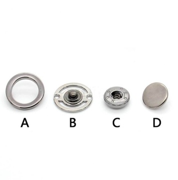Wholesale Circle Hollow Metal Double-Sided Snap Button