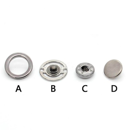 Wholesale Circle Hollow Metal Double-Sided Snap Button