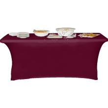 6 ft Elastic Spandex Table Cover - Banquet Table Cloth