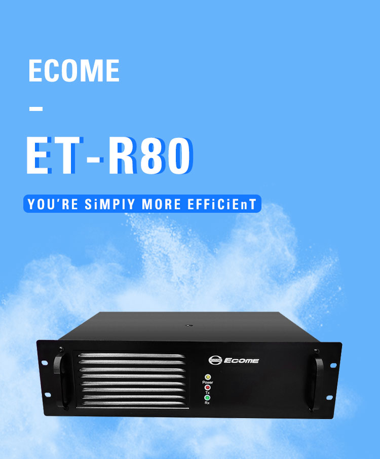 Ecome ET-R80 10km ham radio base station analog uhf vhf radio walkie talkie repeater
