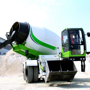 Self Loading Concrete Mixer Tank 2-6.5 CBM with 55KW Mixing Power and Euro5 Standards