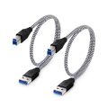 USB 3.0 Short Cable Braided Cord