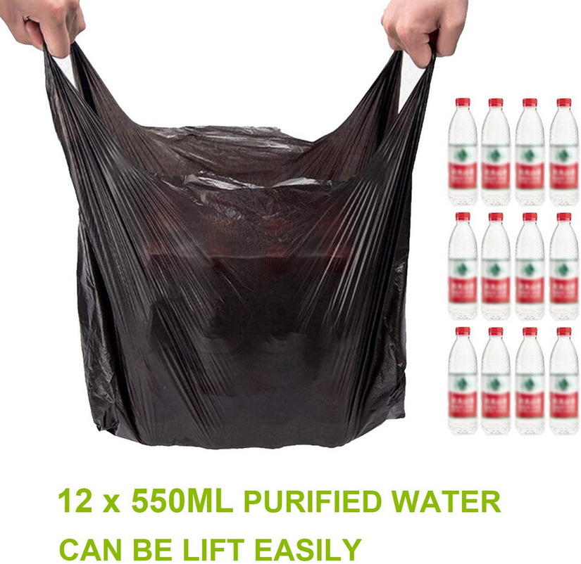 HDPE T Shirt Bag Drawstring Trash Bags Plastic Shopping Bag