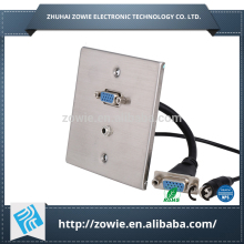 UK size stainless steel 304 av wall plate