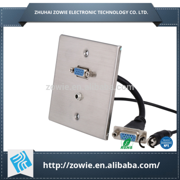 UK size stainless steel 304 av wall plate